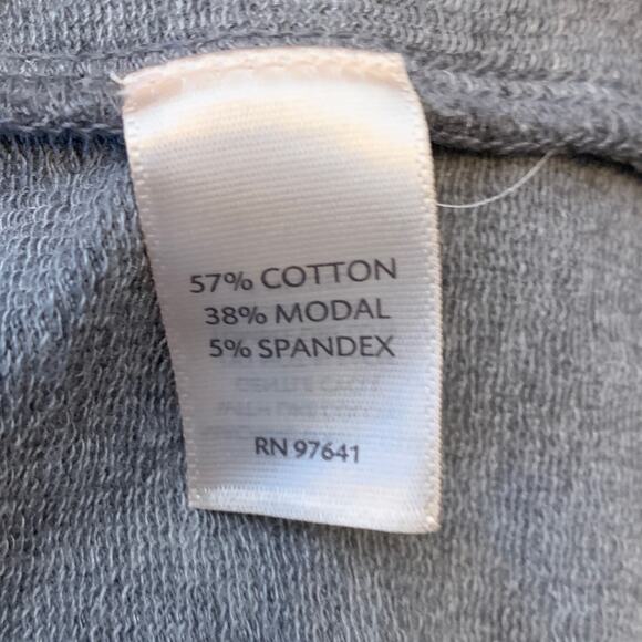 Purejill Sweater S Gray Modal Stretch Open Front Cardigan 3/4 Sleeve Pocket - Picture 9 of 10
